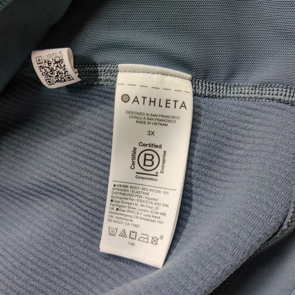 Athleta Slate Blue Full-Zip Ribbed Jacket - Picture 9 of 11